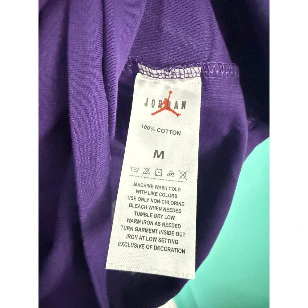 Jordan Jumpman Mens Purple Cotton Short Sleeve T-Shirt Size M New